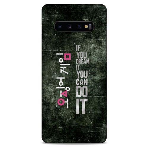 Samsung Galaxy S10 Plus Uyumlu Kılıf Squid Game (35) Fit Design Kılıf Shou