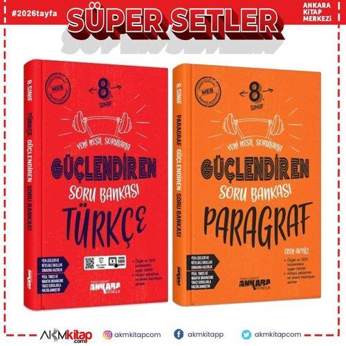 Ankara Yayıncılık 8.Sınıf Türkçe ve Paragraf Soru Bankası Seti 2 Kitap