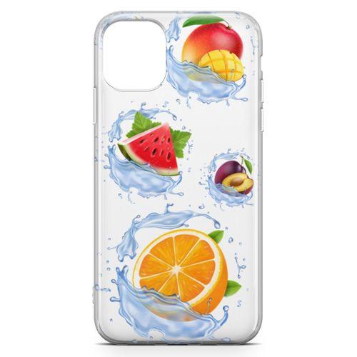 Apple iPhone 11 Pro Max Kılıf Meyve Suları Arka Kapak Koruma Desenli Full Koruyucu