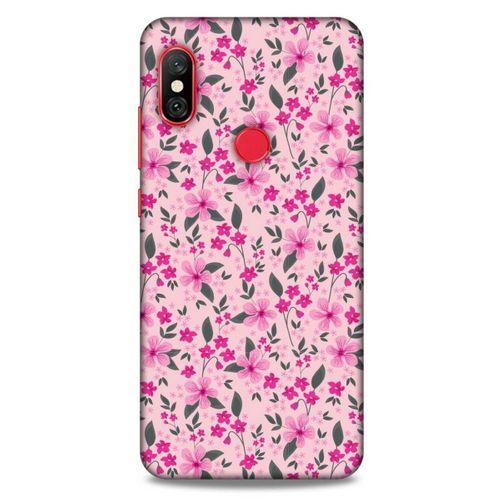 Xiaomi Redmi Note 6 Pro Uyumlu Kılıf Pembe Delisi (4) Koruma Kılıfı Çiçekli