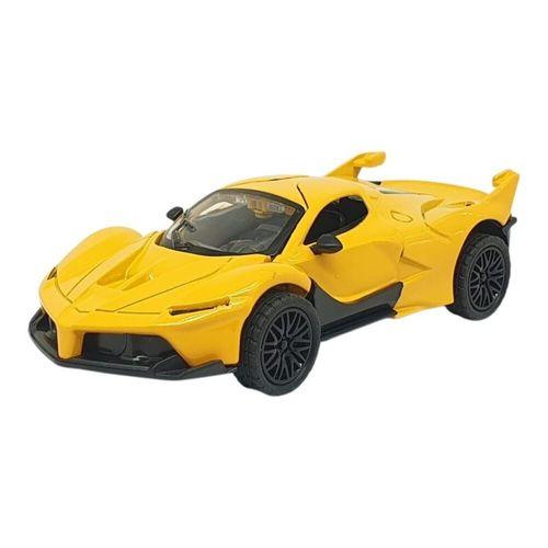 Çek Bırak Metal Arabalar 13 cm - SR2212- Sarı