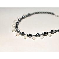 İNCİLİ HEMATİT KOLYE