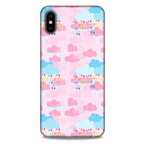 Apple iPhone XS Max Kılıf Pastel Renkler (49) Ultra Silikon Kılıf Şeker Pembe Mavi
