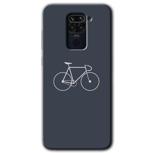 Potkal Hediye Fabrikası Xiaomi Redmi Note 9 Kılıf HD Desen Baskılı Arka Kapak - Bike