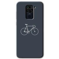 Potkal Hediye Fabrikası Xiaomi Redmi Note 9 Kılıf HD Desen Baskılı Arka Kapak - Bike