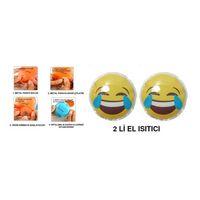 Gülen Emoji Cep Sobası El Isıtıcı,2 Adet Sıcak Su Torbası Pvc 9Cm