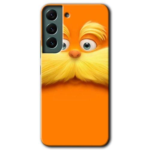 MRCİLETİSİM Samsung Galaxy S22 Plus Kılıf HD Desen Baskılı Arka Kapak + Temperli Cam - Garfield