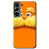 MRCİLETİSİM Samsung Galaxy S22 Plus Kılıf HD Desen Baskılı Arka Kapak + Temperli Cam - Garfield