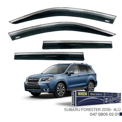 Subaru Forester 2018 Sonrası - Kromlu Cam Rüzgarlığı 4Lü Parça