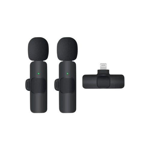 Vothoon K9 Kablosuz Yaka Mikrofonu Lightning 2’li Mini Mikrofon Youtube Tik Tok 2 Adet