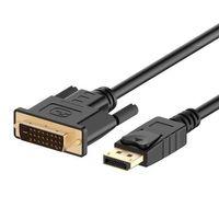 PowerMaster PM-3783 DisplayPort DP to DVI-D 24+1 Pasif Çevirici Dönüştürücü Kablo 1.8 Metre