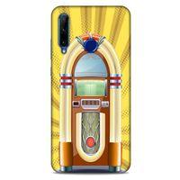 Retro (45) Desen Liquid Air Kılıf Renkli Huawei Honor 20 Lite Kılıf