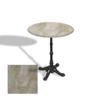 Dockers Çipa 1002 Döküm Ayak Yuvarlak Masa Çap 70cm - (Werzalit, Wermodin ve Allzalit Tabla) - Irony