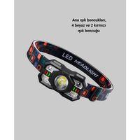 Şarj Edilebilir Led Far Hareket Sensörlü 5 Modlu Outdoor