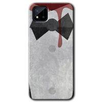 MRCİLETİSİM Realme C11 Kılıf Baskılı Kapak - Gentleman Blood + 5D Tam Kaplayan Cam