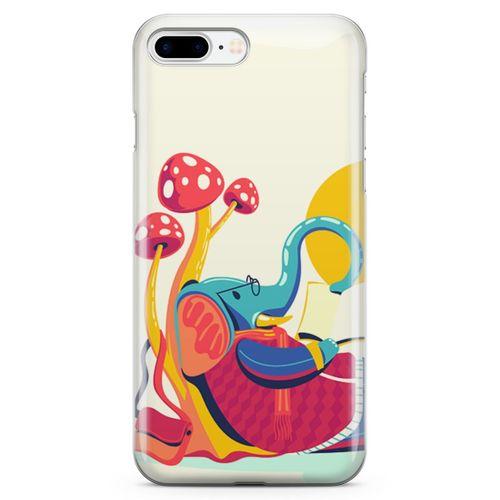 Apple iPhone 7 Plus Kılıf Entel Fil Arka Kapak Koruma Desenli Full Koruyucu