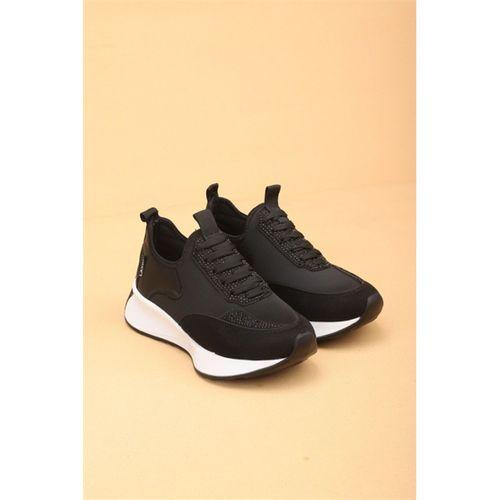 Cena Siyah Renkli Lüx Süet Kadın Günlük Yürüyüş Ayakkabısı