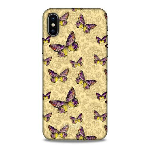 Apple iPhone XS Kılıf Kelebek Etkisi (38) Neo Hybrid Kılıf Kırmızı Tonlar