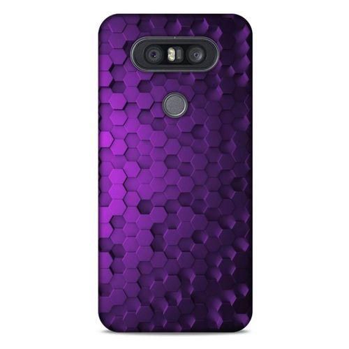 LG K41S - K51S Uyumlu Kılıf Mor Delisi (4) Koruma Kılıfı Altıgen