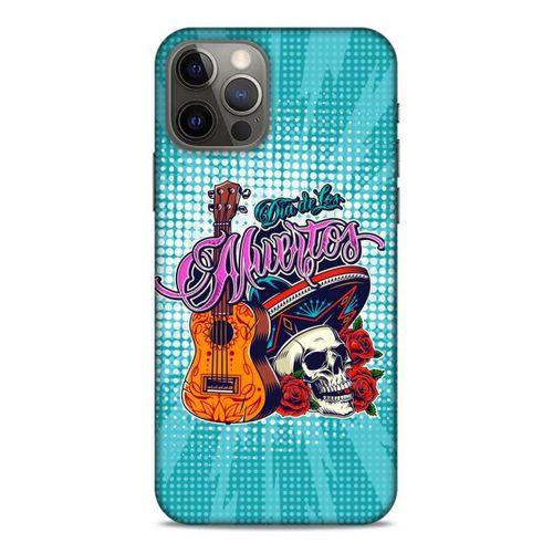 Lopard Apple iPhone 12 Pro Uyumlu Kılıf Tattoo's (34) Slim Armor Kılıf İskelet & Gitar