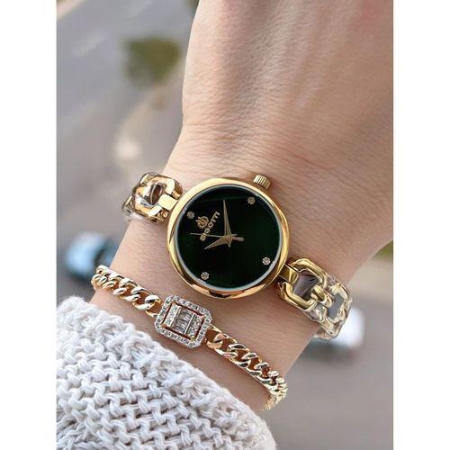 Bigotti Mini Vintage Kasa Çelik Kordon 2 Yıl Garantili 3 Atm Kadın Kol Saati+Bileklik YBG.10654.6