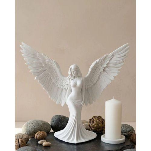 Minimalist Melek İnsan Figürlü 3d Heykel Dekoratif Biblo Ev Dekoru