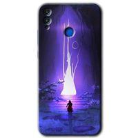 Honor 8x Kılıf HD Desen Baskılı Arka Kapak - Wanderer Silhouette + Kırılmaz Cam