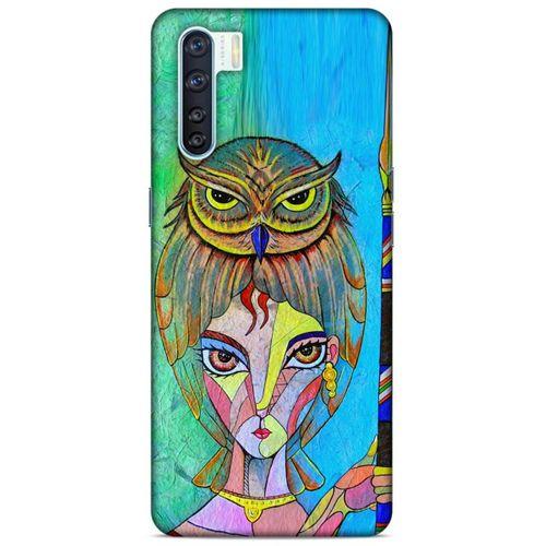 Lopard Oppo A91 Uyumlu Kılıf Sürreal Yüzler ♀ (39) Liquid Crystal Kılıf Baskılı