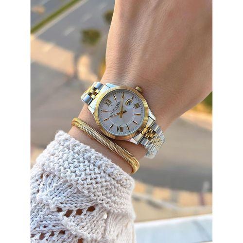 Tom Jones Çelik Kordon Kararma Renk Atma Yapmaz 3 Atm Suya Dayanıklı Kadın Kol Saati BTJ.YN10105.3