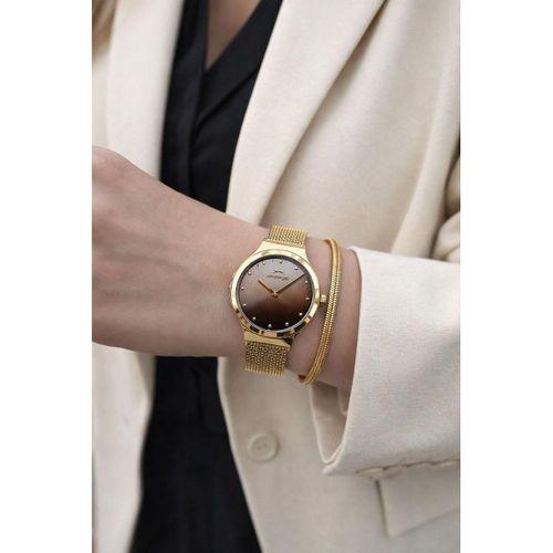 Slazenger Yeni Sezon Elite Model 50 Mt Suya Dayanıklı Bileklik Hediyeli Kadın Kol Saati VS.BLKT.0853