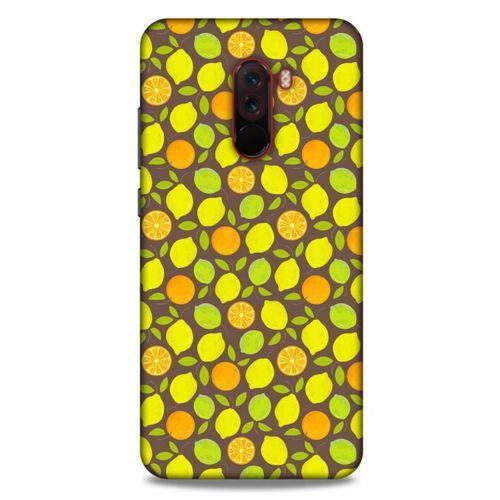Frutix Turunç 01 Xiaomi Pocophone F1 Kılıf Desenli Silikon