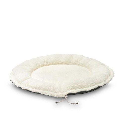 Pet Comfort Sunflower Çift Taraflı Koyu Yeşil/Ekru Kedi ve Köpek Yatağı 85cm