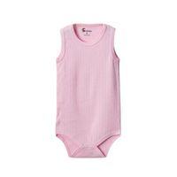 Pembe Askılı Body Zıbın 2-7 YAŞ Çocuklar İçin (1 ADET) Alttan Çıtçıtlı Özel Gereksinimli-D