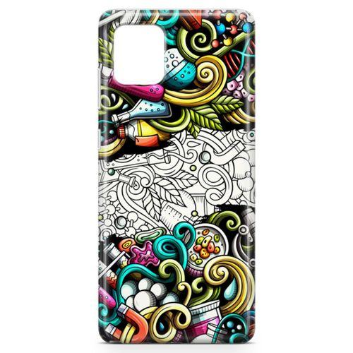 Samsung Galaxy Note 10 Lite Kılıf Kimya Doodle Arka Kapak Koruma Desenli Full Koruyucu
