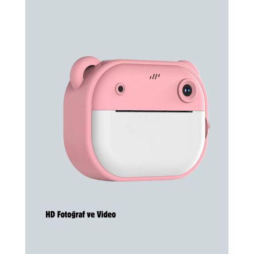 Çocuklar İçin Şipşak Yazıcı Kamera 24mp Hd Çift Lensli Termal Baskılı