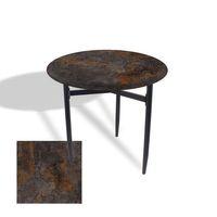 Dockers Venedik Masa Yuvarlak Çap 70 ESB (Werzalit, Wermodin veya Allzalit Tabla) - Metalic Oxid 3