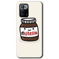 MRCİLETİSİM Poco x3 GT Kılıf HD Desen Baskılı Arka Kapak + Temperli Cam - Nutella Aşkım