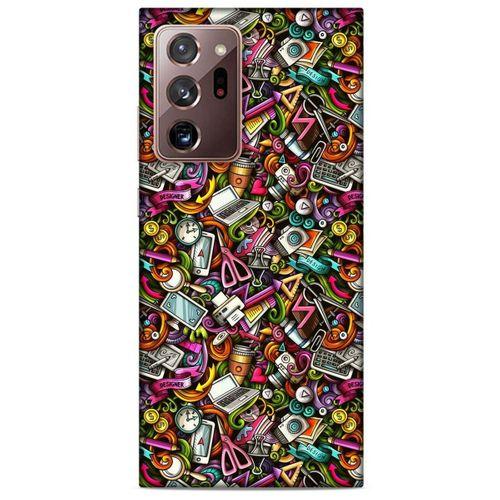 Graffitix (10) Desenli Silikon Kapak Samsung Galaxy Note 20 Ultra Kılıf