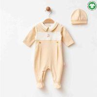 Eslenza Eslenza Organik Şapkalı Tulum 2241 Bej