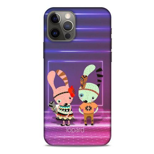 Apple iPhone 12 Pro Kılıf FunnyMaX (4) Koruma Kılıfı Mor Pembe