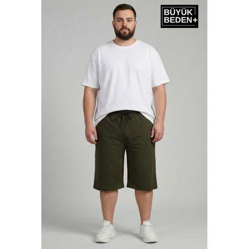 Erkek Büyük Beden Şort 3XL-6XL  Rahat Kesim Diz Altı Günlük Şort-SPR26BSR591