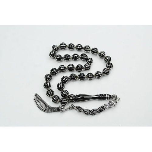 Oltu Taşı Şalgami Model On'lu Karpuz İşlemeli Tespih