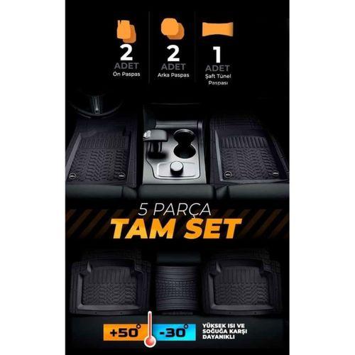 Ford Uyumlu Havuzlu Universal Paspas Krom Siyah Renk