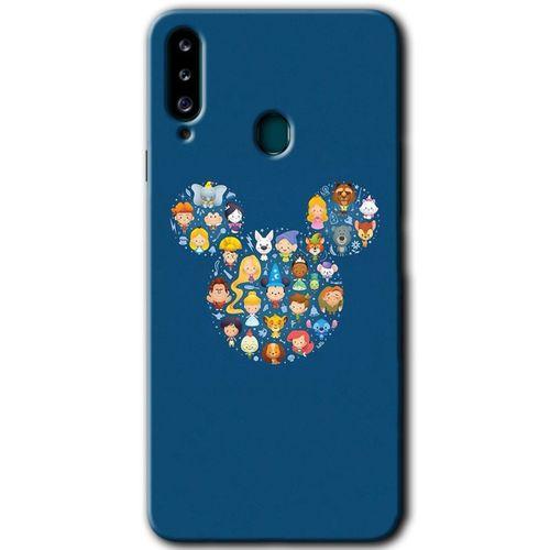 MRCİLETİSİM Samsung Galaxy A20s Kılıf Baskılı Kapak - Mickey +Tam Ekran Koruyucu