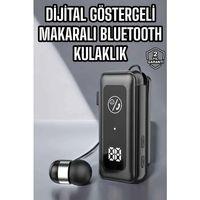 Kablolu Makaralı Bluetooth Kulaklık Uzun Pil Ömrü Dijital Göstergeli