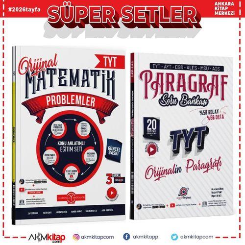 Orijinal Yayınları TYT Problemler Konu Anlatımlı Eğitim Seti ve Mikro Paragraf Soru Bankası Seti 2 Kitap