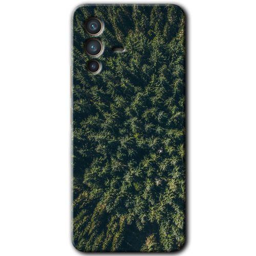 Vivo V23 5G Kılıf HD Desen Baskılı Arka Kapak+Temperli Cam - Çam Ağacı Ormanı