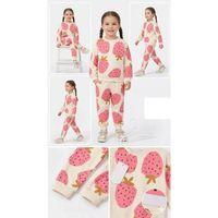 2-3-4-5 Yaş Çilek Baskılı Penye Çocuk Takımı