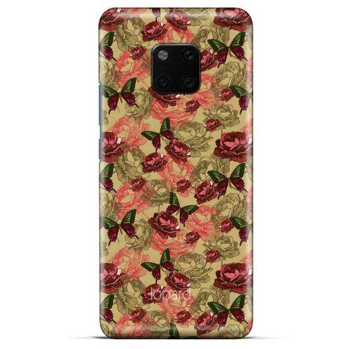 General Mobile GM 20 Kılıf Kelebek Etkisi (39) Liquid Crystal Kılıf Turuncu Yeşil