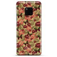 General Mobile GM 20 Kılıf Kelebek Etkisi (39) Liquid Crystal Kılıf Turuncu Yeşil